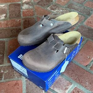 NWT Birkenstock Boston Habana Slip-On Clogs